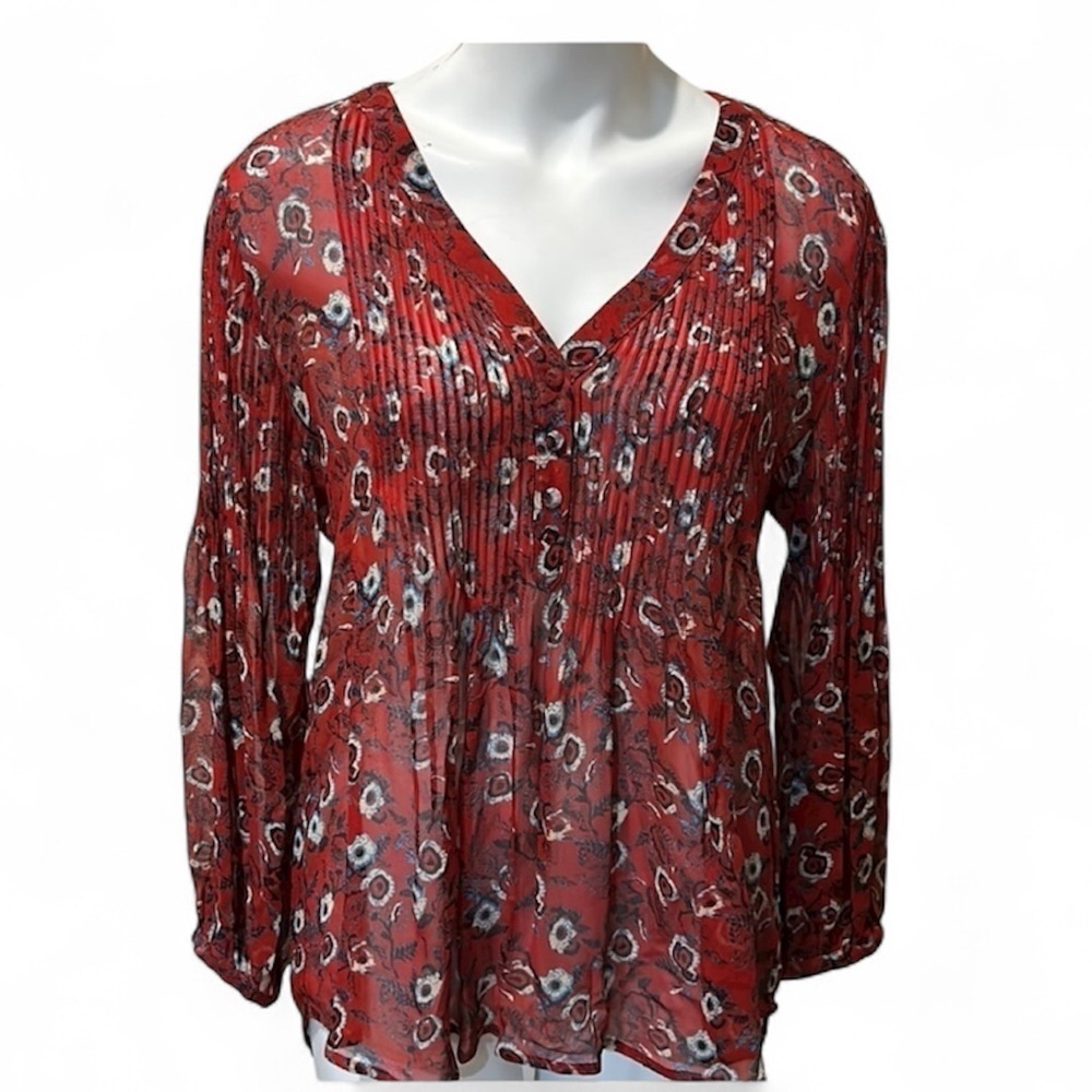 Veronica Beard silk blouse. Sheer. Size 4